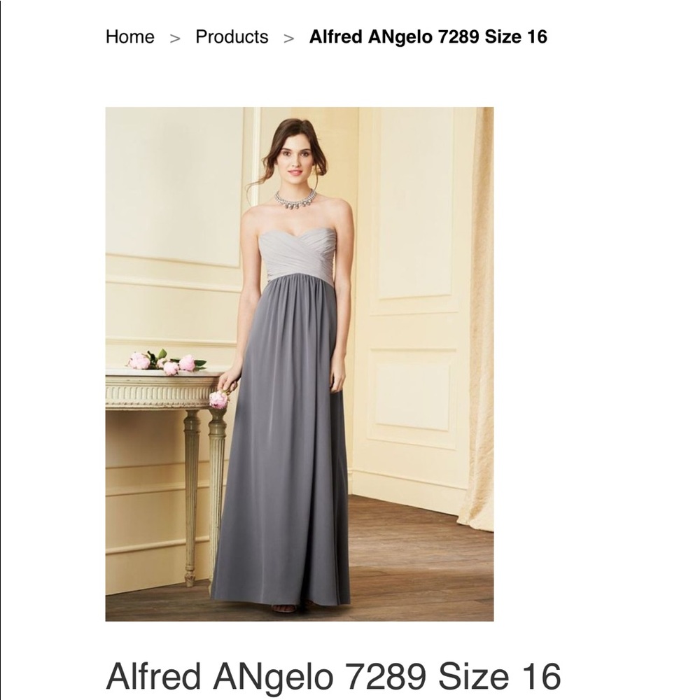 Alfred ANgelo 7289 Size 6 IVORY/LILAC - Picture 2 of 5